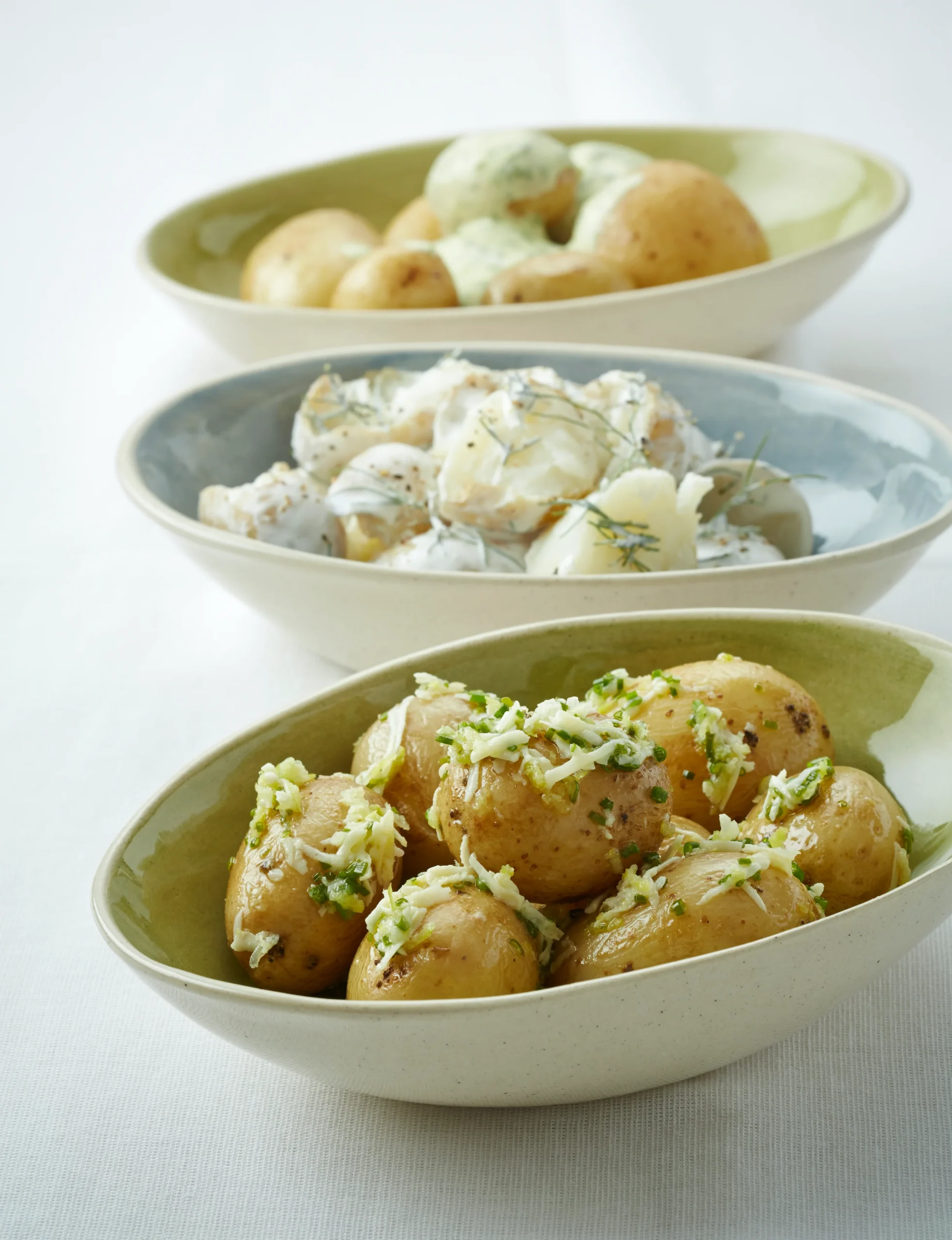 Three Dressings for Potato Salad