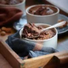 Saucy Chocolate Pudding with Coffee & Nuts